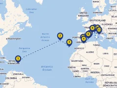 Mapa plavby